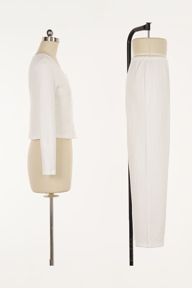 Women'S Knitted/Dyed/Embroidered Pajama Set Factory-2513670244