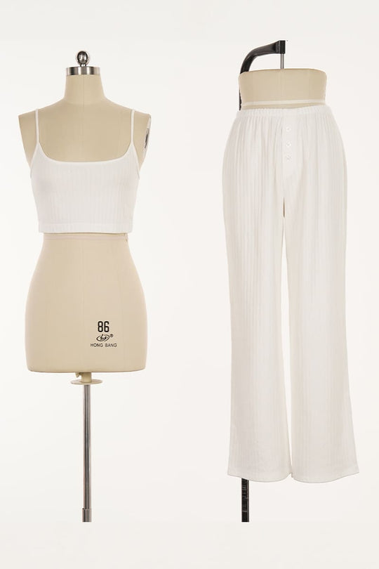 Women'S Knitted/Dyed/Embroidered Pajama Set Factory-2513670244