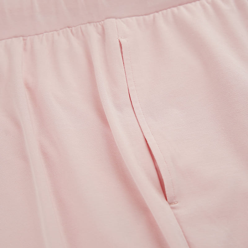 Women'S Knitted Short-Sleeved Long-Pants Pullover Set Made Of Lenzing Modal Factory-2513670194