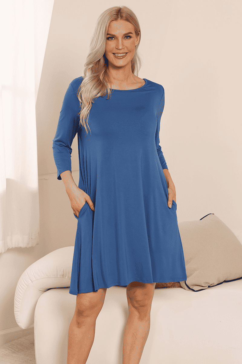 Women'S Long-Sleeved Bamboo Nightgown