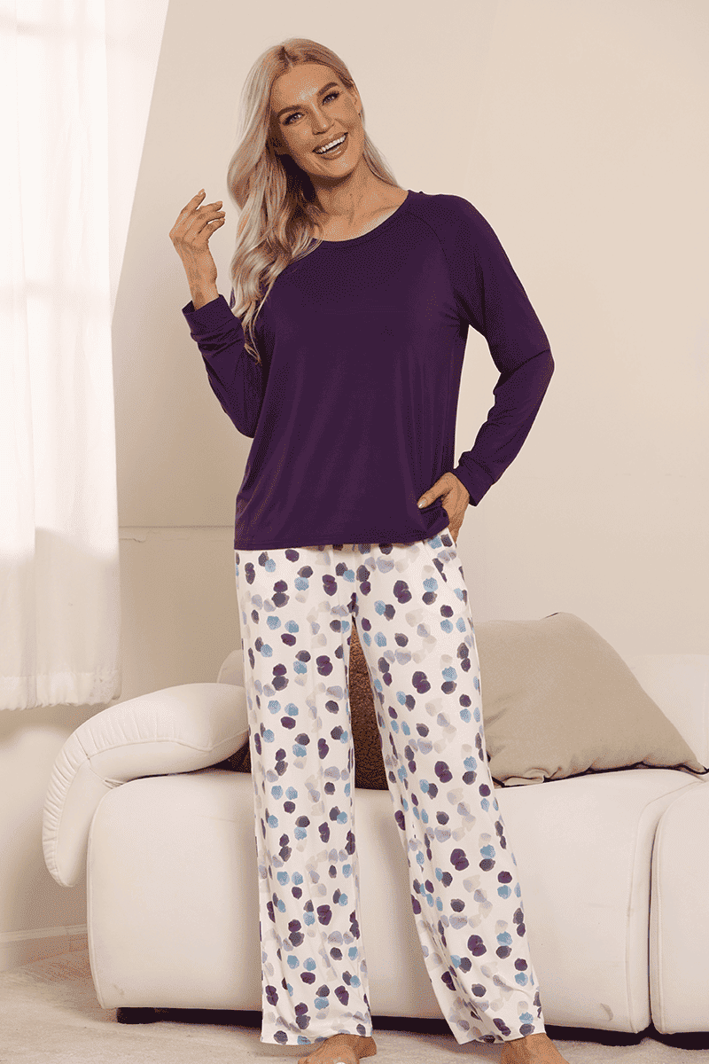 Women'S Long-Sleeved Long Pants Bamboo Pjs