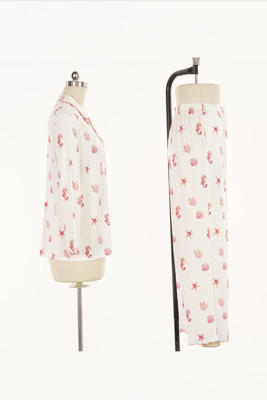 Women'S Pajama Set Made Of 95% Bamboo Jersey Factory-2516370015