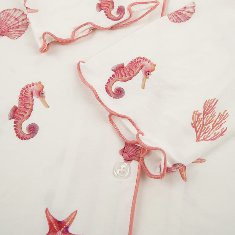 Women'S Pajama Set Made Of 95% Bamboo Jersey Factory-2516370015