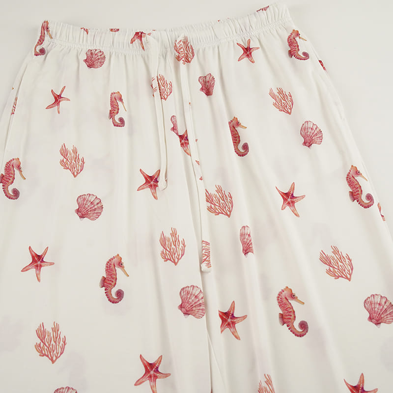 Women'S Pajama Set Made Of 95% Bamboo Jersey Factory-2516370015