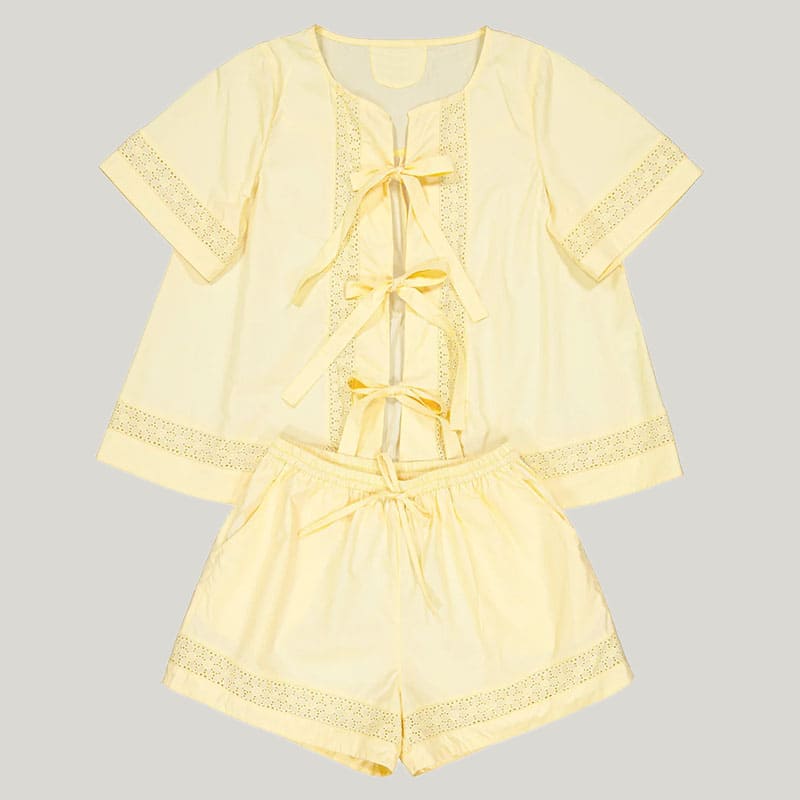 Private Label Women'S Pure Cotton Lounge Set, Women'S Pj Set Wholesale Factories