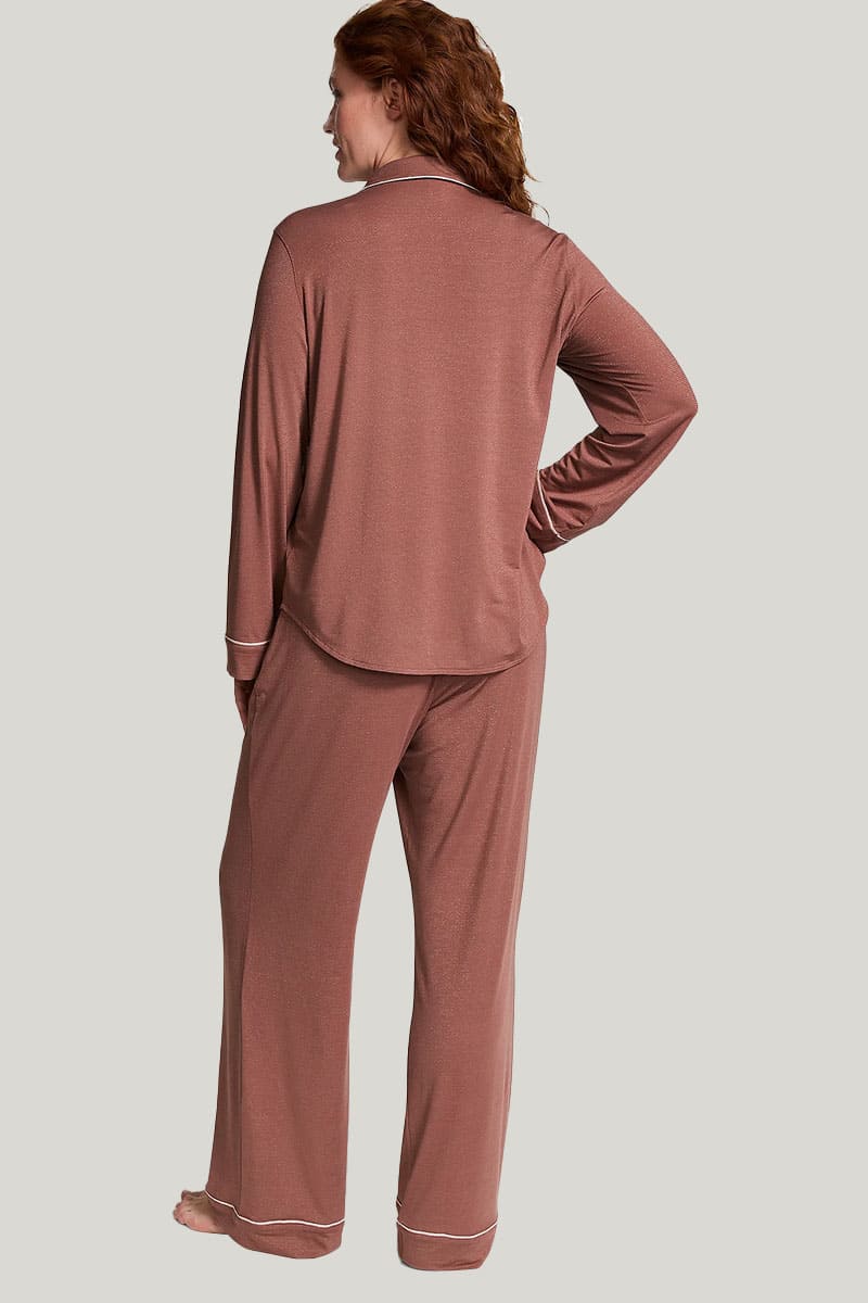 Loose and Comfortable Piping Bamboo PJ Sets Manufacturer & Supplier