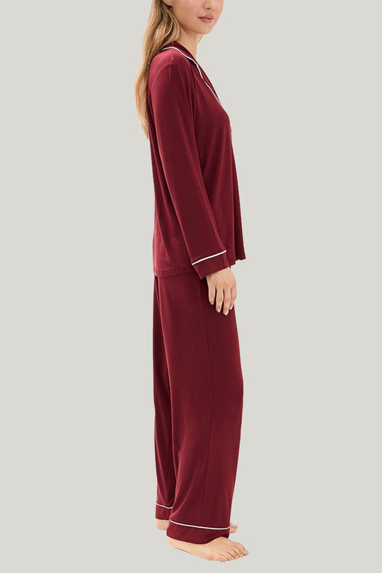Natural Ultra-soft  Bamboo Viscose Pajama Set Supplier