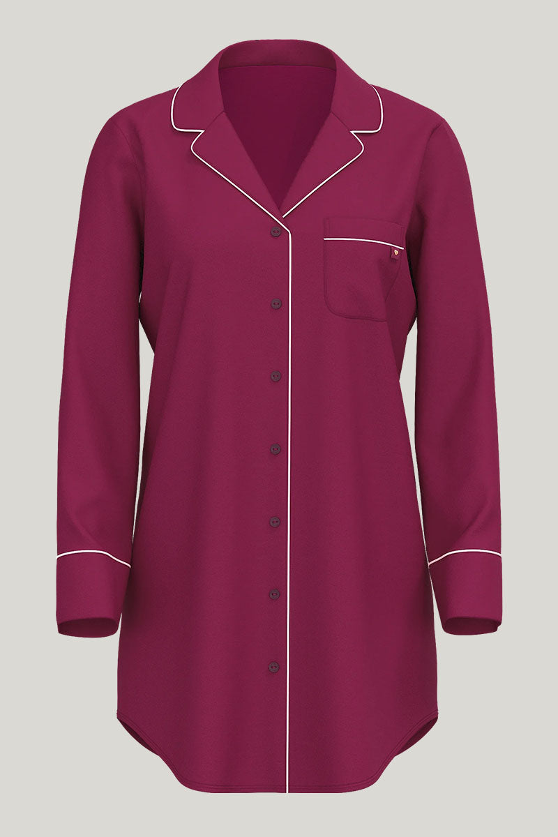 Women'S Natural Bamboo Viscose Nightshirt Custom And Wholesale, Softest and Coziest Sleepshirt Manufacturing Supplier