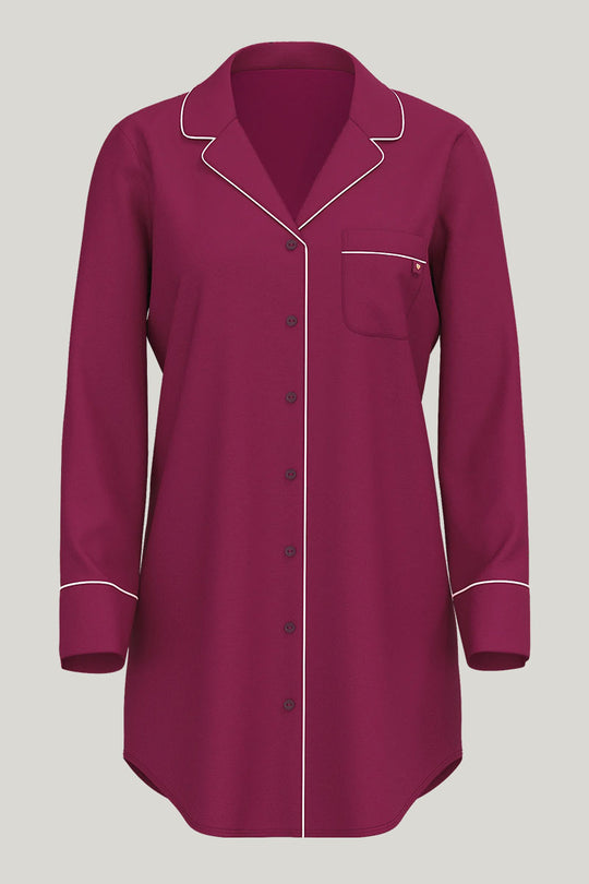 Women'S Natural Bamboo Viscose Nightshirt Custom And Wholesale, Softest and Coziest Sleepshirt Manufacturing Supplier
