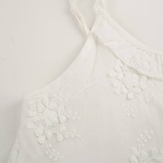 Women’S Woven Jacquard Cotton Camisole & Shorts Sleep Set Factory-2517190070