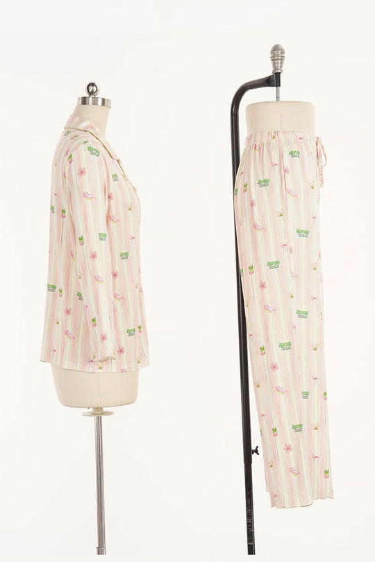 Women'S Pajama Set Made Of 95% Bamboo Jersey Factory-2516370015