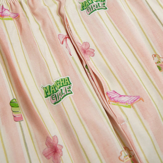 Women'S Pajama Set Made Of 95% Bamboo Jersey Factory-2516370015