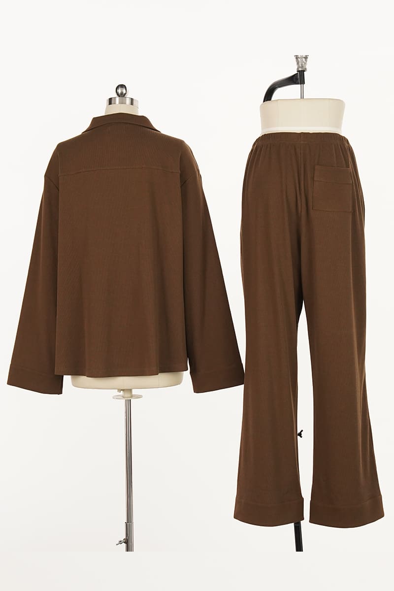 Women'S Pajama Set Made Of 94% Bamboo Rib Factory