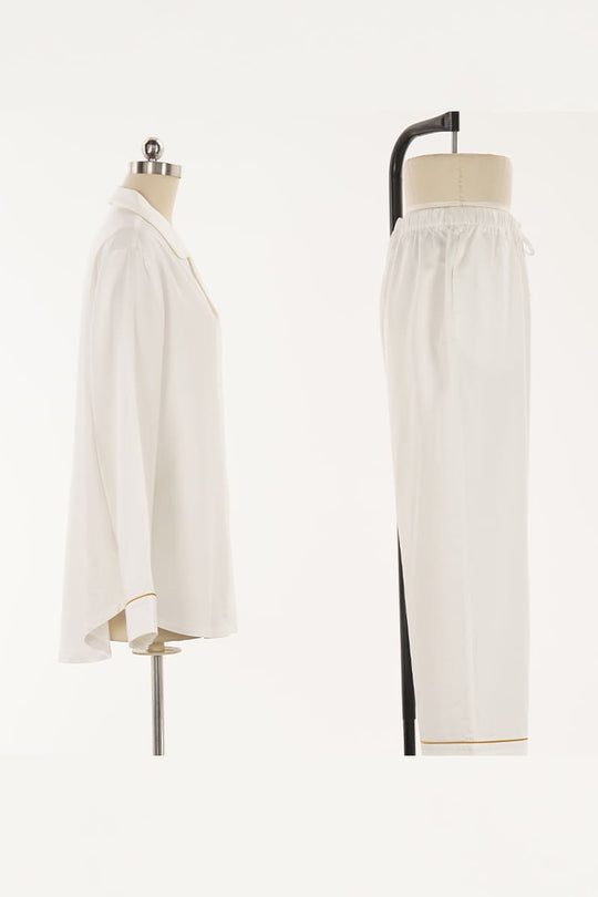 Women'S Pajama Set Made Of 100% Bamboo Jacquard Factory-2518480018