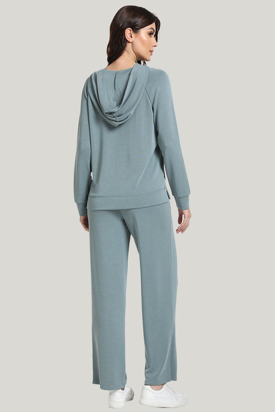Jogging Sports Women’s Knit Long-sleeve Long Pants Modal Pajamas Set-2311820109