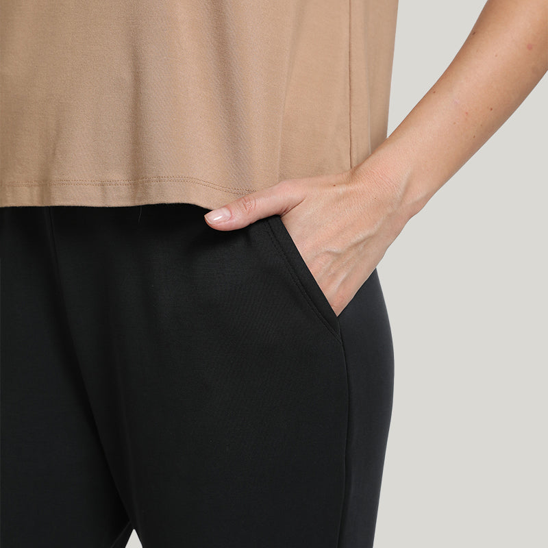 Antibacterial Breathable Women’s Knit Long Pants Trousers-2311290123