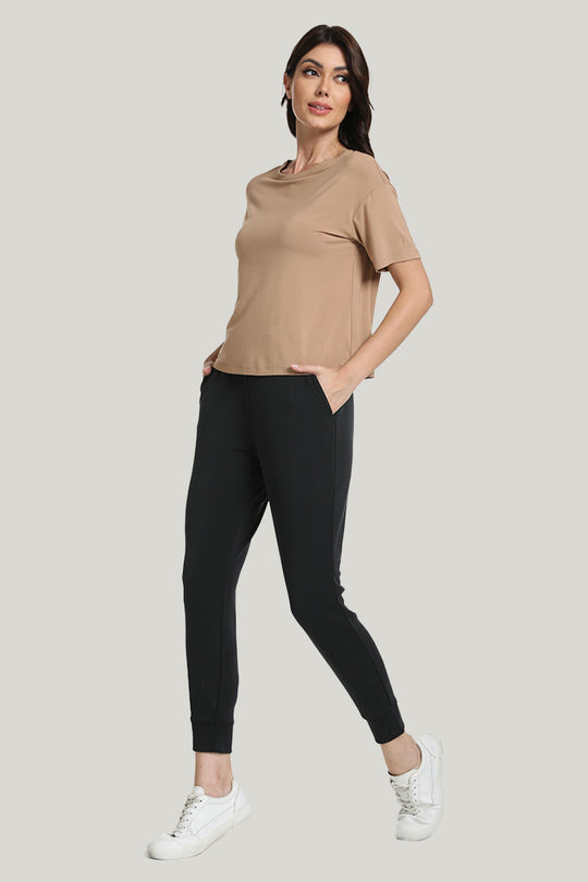 Antibacterial Breathable Women’s Knit Long Pants Trousers-2311290123