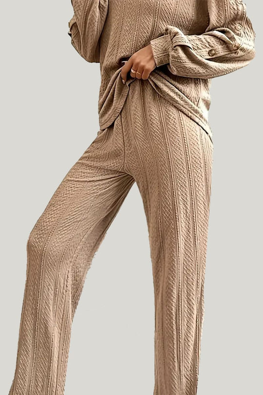 Women'S Casual Solid Color PJ Bottoms, Blended Elastic Pajama Pants
