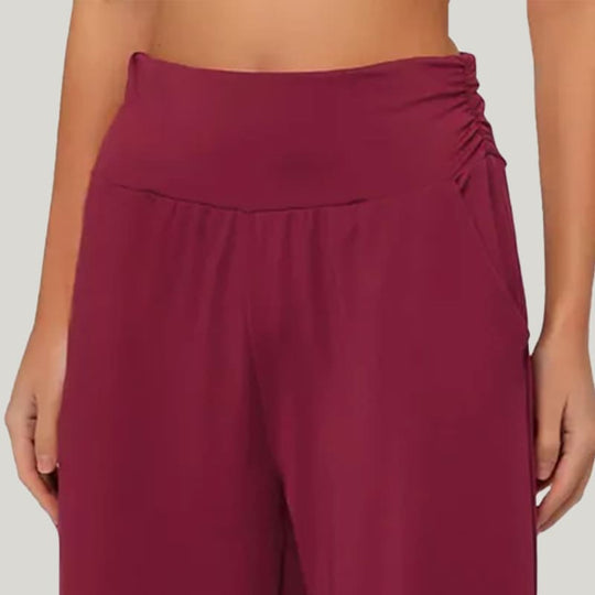 Women'S Soft And Comfortable Modal Pajama Bottoms With Pockets Casual Wide-Leg Pants