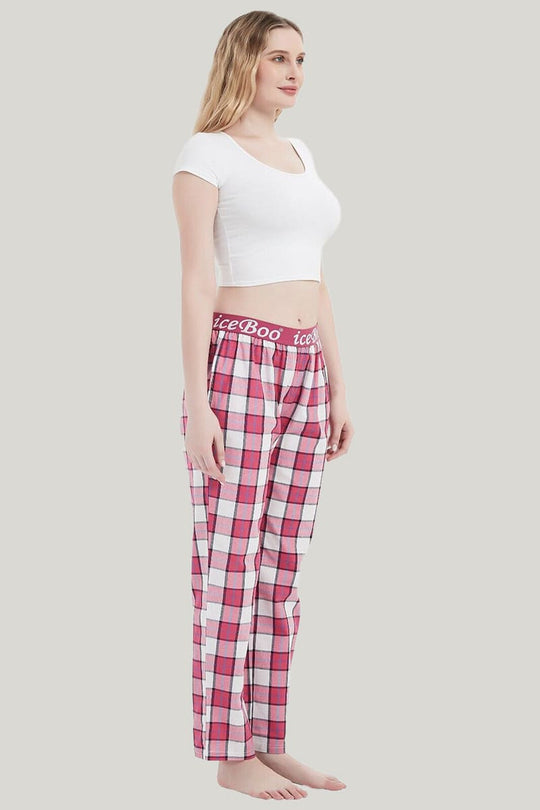 Women'S Cotton Ckeckered Pajama Pants With Drawstring Pajama Bottoms Casual Pants