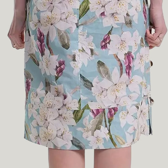 Comfortable And Breathable Women'S Pajamas, Solid Color Linen Slim Half-Sleeved Nightdress