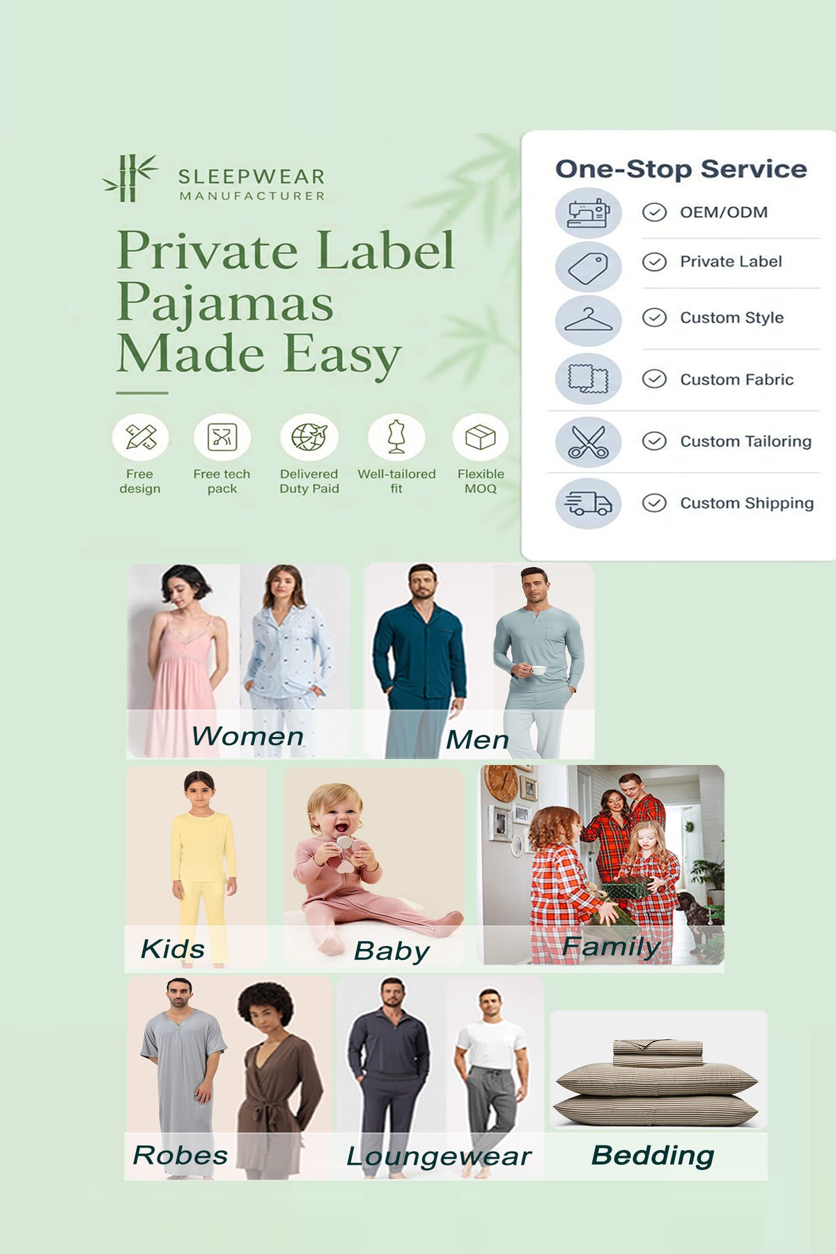 custom pajama supplier 