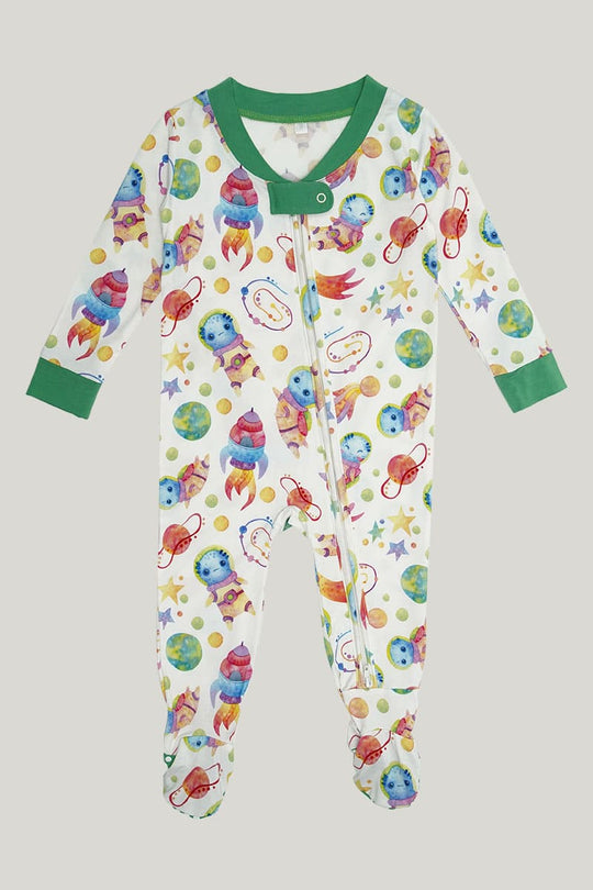 Newborn Knitted Long-Sleeved And Long-Pants Jumpsuits, Customized Baby Sleepsuits Footed With Zipper-2316340033