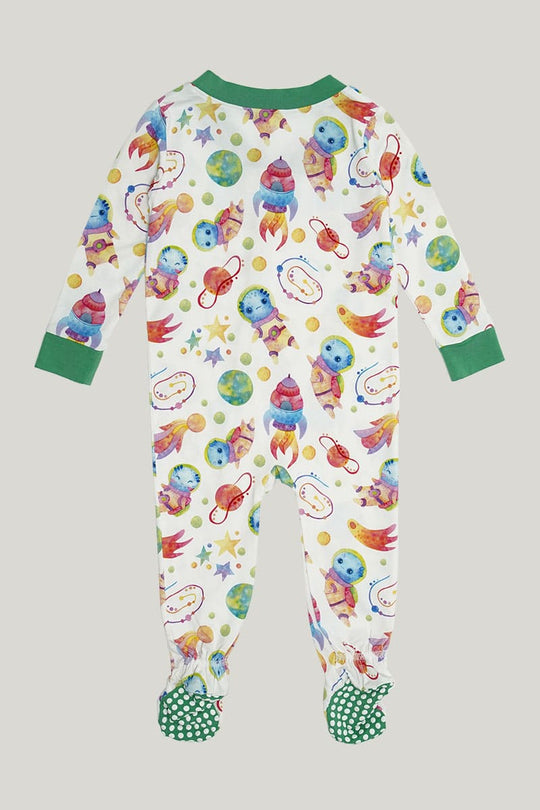 Newborn Knitted Long-Sleeved And Long-Pants Jumpsuits, Customized Baby Sleepsuits Footed With Zipper-2316340033