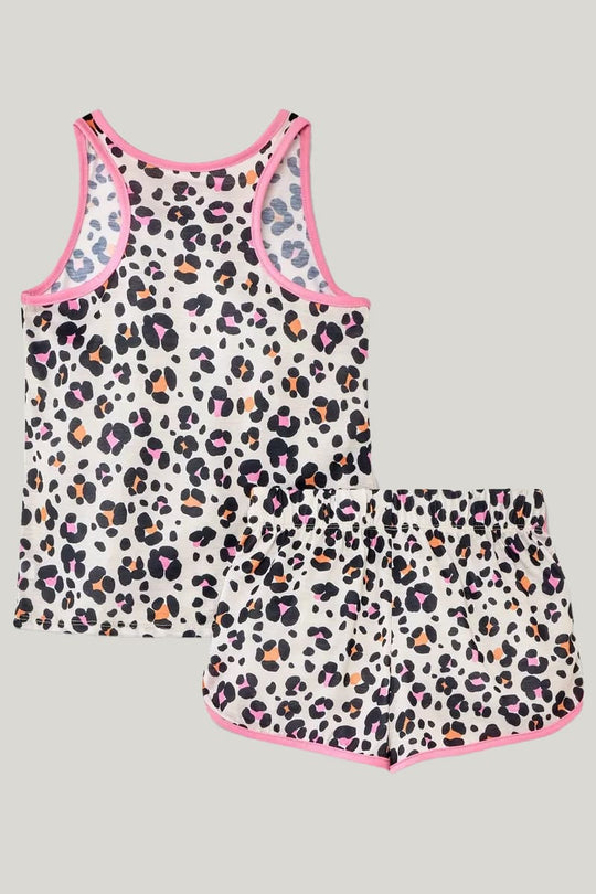 Soft Breathable Bamboo Fiber Two-Piece Toddler Pajamas Spotted Pattern