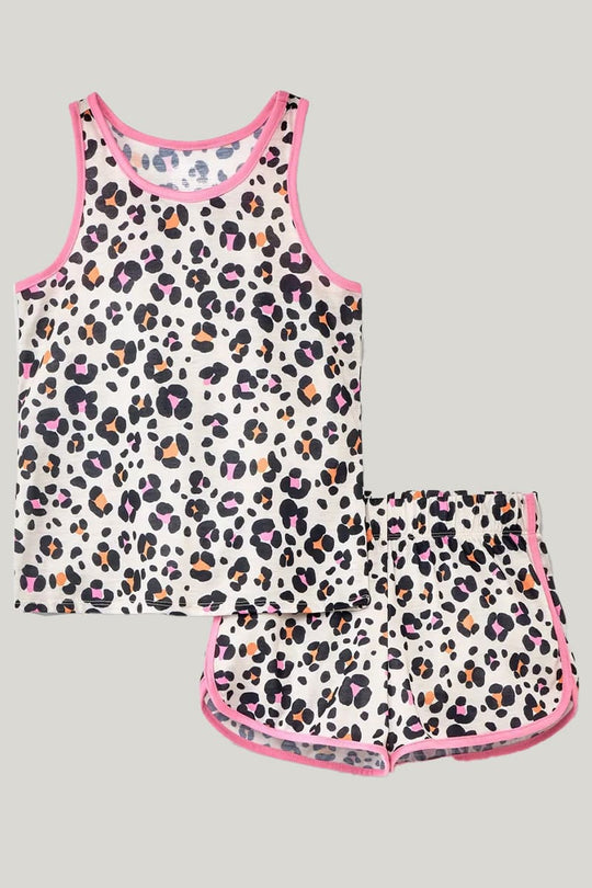 Soft Breathable Bamboo Fiber Two-Piece Toddler Pajamas Spotted Pattern