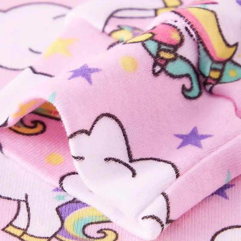 Soft Breathable Bamboo Fiber Two-Piece Toddler Pajamas Animal Pattern
