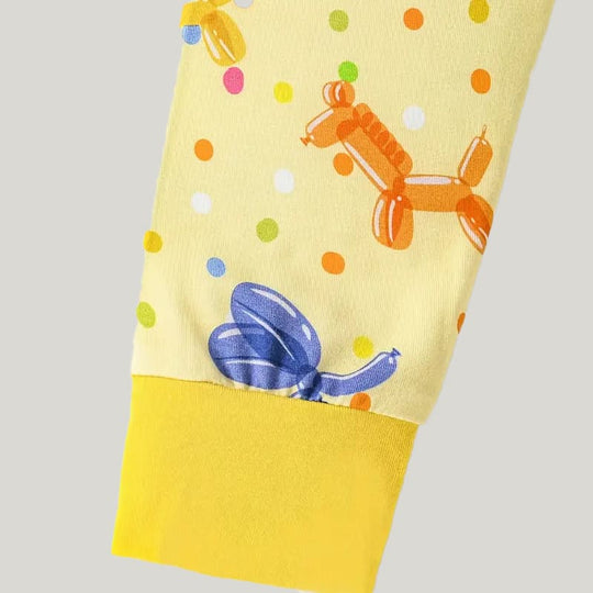 Soft Breathable Bamboo Fiber Two-Piece Toddler Pajamas Animal Pattern