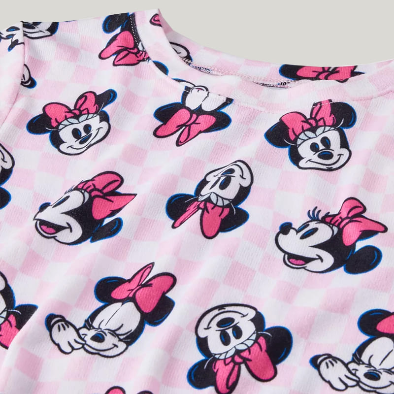 Soft Breathable Bamboo Fiber Two-Piece Toddler Pajamas Mickey Mouse Pattern