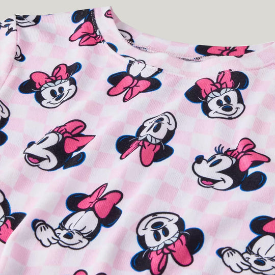 Soft Breathable Bamboo Fiber Two-Piece Toddler Pajamas Mickey Mouse Pattern