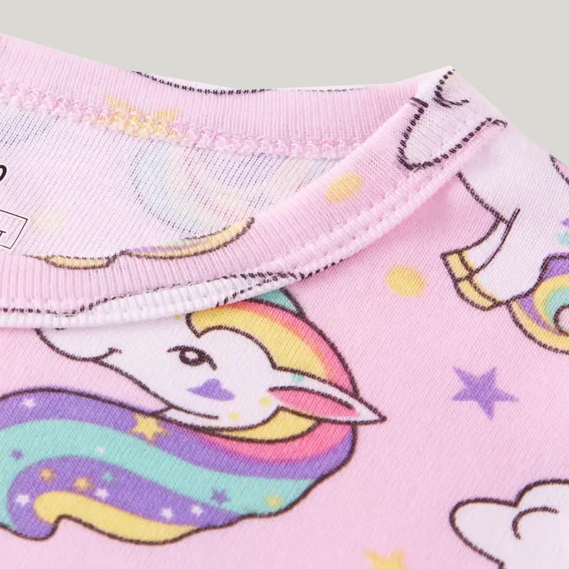 Soft Breathable Bamboo Fiber Two-Piece Toddler Pajamas Animal Pattern