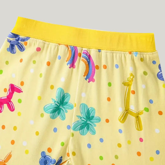 Soft Breathable Bamboo Fiber Two-Piece Toddler Pajamas Animal Pattern