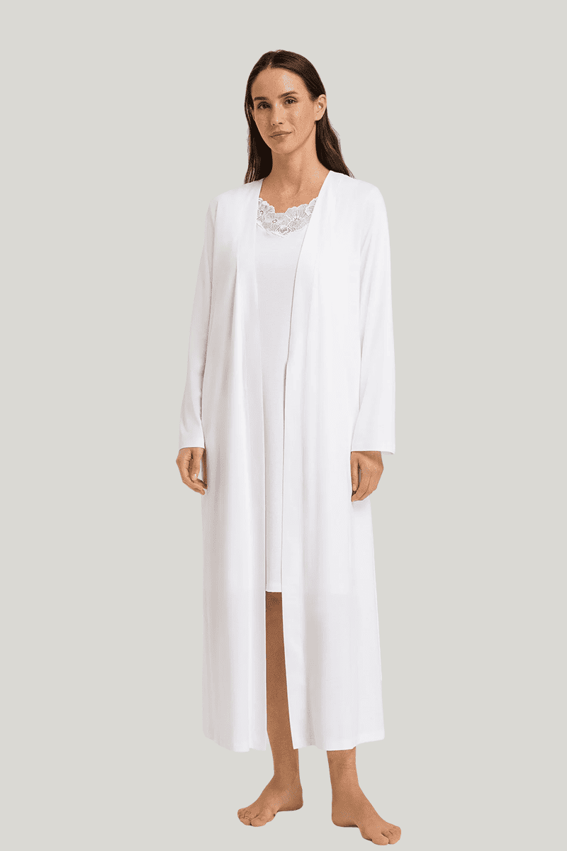 Wholesale Women'S Back Hollow Long Robes & Dressing Gowns, Skin-Friendly Silky Lightweight Sleepwear 2Pcs